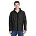 Team 365 TT70 Adult Conquest Jacket with Mesh Lining in Black size Medium