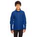 Team 365 TT90Y Youth Campus Microfleece Jacket in Sport Royal Blue size Medium | Polyester