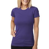 Next Level 6610 Women's CVC T-Shirt in Purple Rush size Medium | Cotton/Polyester Blend NL6610