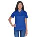 UltraClub 8445L Women's Cool & Dry Stain-Release Performance Polo Shirt in Cobalt size XL | Polyester