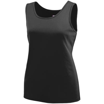 Augusta Sportswear 1705 Women's Training Tank Top in Black size Large | Polyester