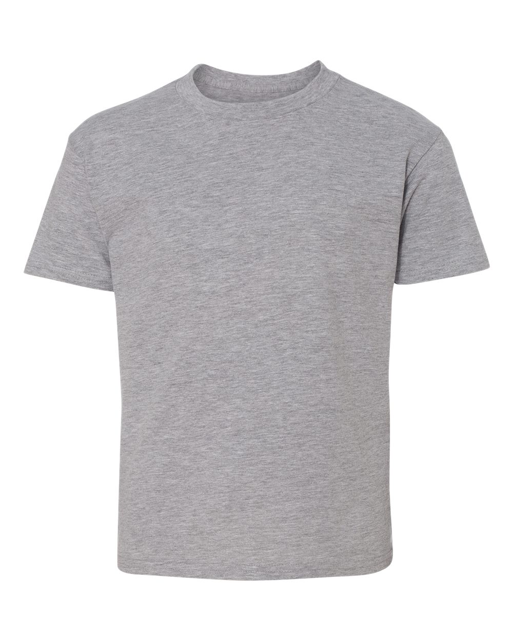 Hanes 498Y Youth Perfect-T T-Shirt in Light Steel size Medium | Cotton/Polyester Blend