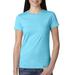 Next Level N3900 Women's Cotton Boyfriend T-Shirt in Tahiti Blue size 3XL | Ringspun 3900, NL3900