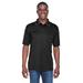 UltraClub 8425 Men's Cool & Dry Sport Performance Interlock Polo Shirt in Black size Large | Polyester
