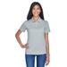 UltraClub 8445L Women's Cool & Dry Stain-Release Performance Polo Shirt in Silver size Large | Polyester