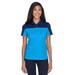 CORE365 CE101W Women's Balance Colorblock Performance PiquÃ© Polo Shirt in Electric Blue/Classic Navy Blue size XS | Polyester