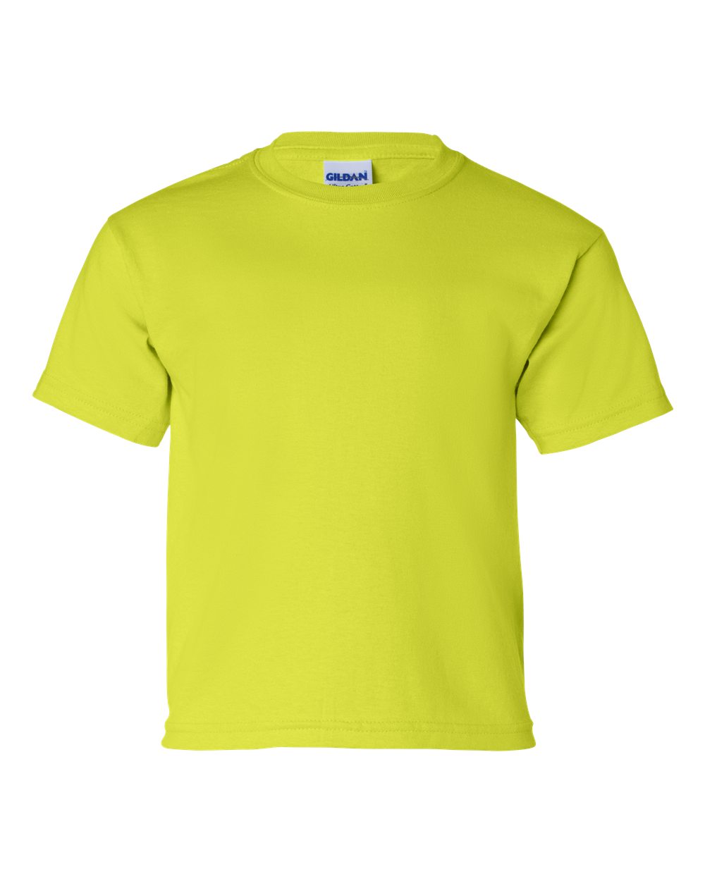 Gildan G200B Youth Ultra Cotton T Shirt in Safety Green size Small 2000B, G2000B