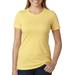 Next Level 6610 Women's CVC T-Shirt in Banana Cream size XL | Cotton/Polyester Blend NL6610