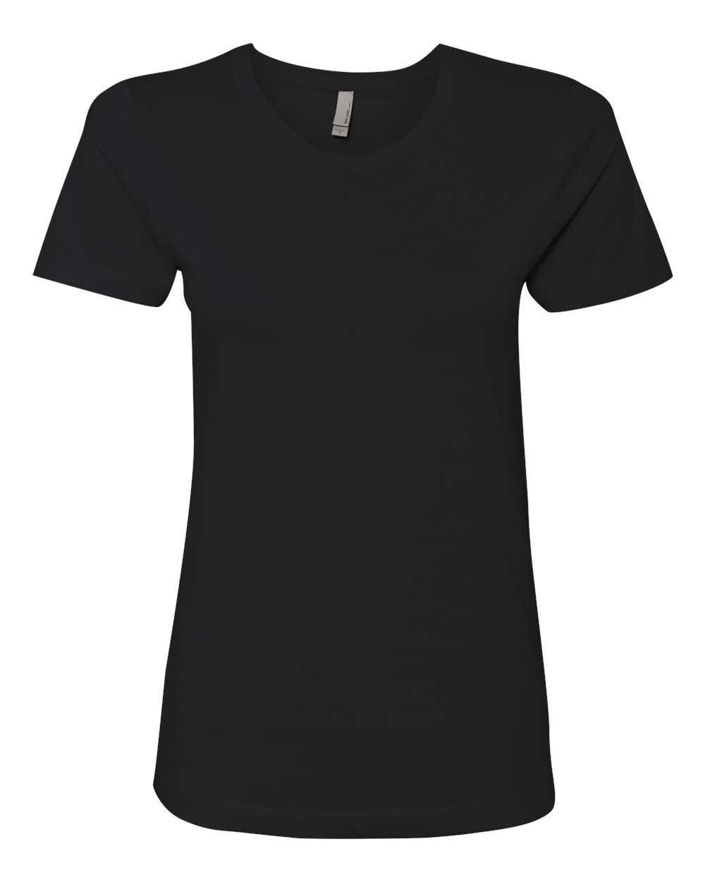 Next Level N3900 Women's Women’s Cotton T-Shirt in Black size XS | combed ringspun cotton fine jersey 3900, NL3900