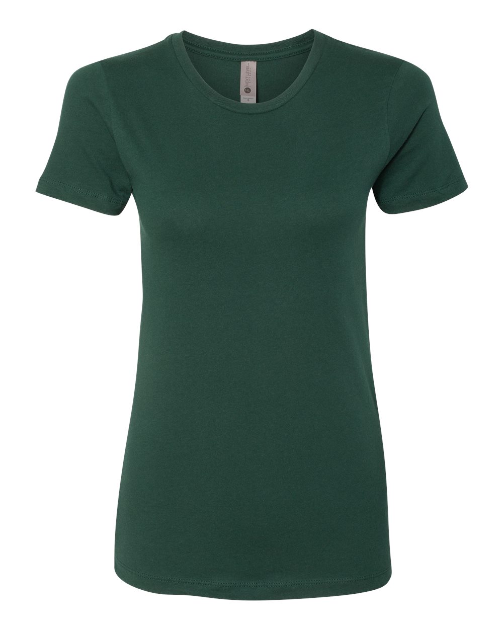 Next Level N3900 Women's Women’s Cotton T-Shirt in Forest Green size XS | combed ringspun cotton fine jersey 3900, NL3900