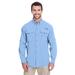 Columbia 7048 Men's Bahama II Long-Sleeve Shirt in Sail size Medium | Cotton/Nylon Blend 101162