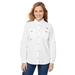 Columbia 7314 Women's Bahama Long-Sleeve Shirt in White size 1XL | Cotton/Nylon Blend 139656