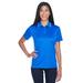 UltraClub 8406L Women's Cool & Dry Sport Two-Tone Polo Shirt in Royal/White size Small | Polyester