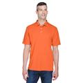 UltraClub 8445 Men's Cool & Dry Stain-Release Performance Polo Shirt in Orange size XL | Polyester