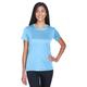 UltraClub 8620L Women's Cool & Dry Basic Performance T-Shirt in Columbia Blue size 3XL | Polyester