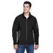 North End 88138 Men's Three-Layer Fleece Bonded Soft Shell Technical Jacket in Black size Medium