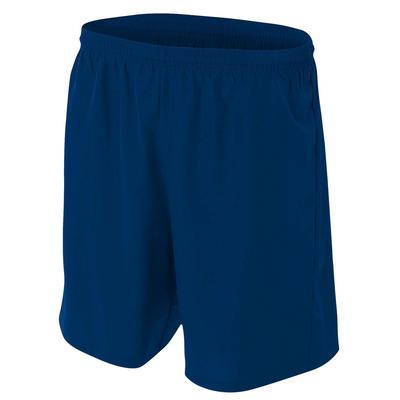 A4 NB5343 Youth Woven Soccer Shorts in Navy Blue size 2XS | Polyester A4NB5343