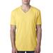 Next Level 6240 Men's CVC V T-Shirt in Banana Cream size Large | Ringspun Cotton NL6240