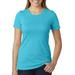 Next Level 6610 Women's CVC T-Shirt in Bondi Blue size Large | Cotton/Polyester Blend NL6610