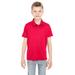 UltraClub 8210Y Youth Cool & Dry Mesh PiquÃ© Polo Shirt in Red size XL | Polyester