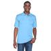 UltraClub 8425 Men's Cool & Dry Sport Performance Interlock Polo Shirt in Columbia Blue size Large | Polyester