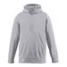 Augusta Sportswear 5505 Adult Wicking Fleece Hood T-Shirt in Grey size Small | Polyester