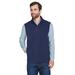 CORE365 CE701 Men's Cruise Two-Layer Fleece Bonded Soft Shell Vest in Classic Navy Blue size Medium | Polyester Blend