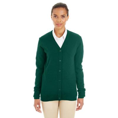 Harriton M425W Women's Pilbloc V-Neck Button Cardi...