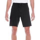 Burnside B9371 Men's Dobby Stretch Board Short in Black size 36 | Polyester/Spandex Blend 9371