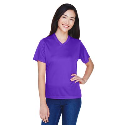 Team 365 TT11W Athletic Women's Zone Performance T-Shirt in Sport Purple size 2XL | Polyester