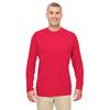 UltraClub 8622 Men's Cool & Dry Performance Long-Sleeve Top in Red size 4XL | Polyester