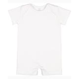 Rabbit Skins 4486 Infant Premium Jersey T-Romper Top in White size 24MOS | Ringspun Cotton LA4486