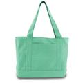 Liberty Bags 8870 Men's Seaside Cotton 12 oz. Pigment-Dyed Boat Tote Bag in Sea Glass Green | Cotton/Canvas Blend LB8870