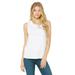 Bella + Canvas B6003 Women's Jersey Muscle Tank Top in White size 2XL | Ringspun Cotton 6003, BC6003