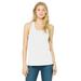 Bella + Canvas B6008 Women's Jersey Racerback Tank Top in White size Large | Cotton 6008, BC6008