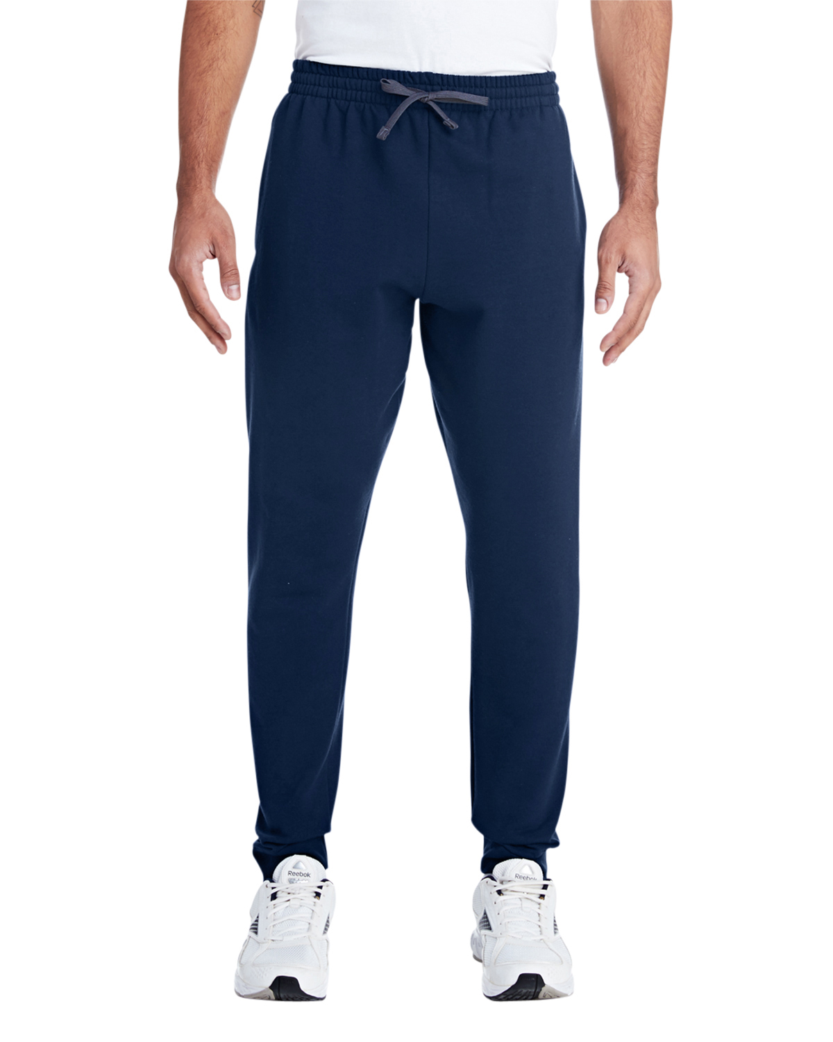 Jerzees 975MPR Adult Nublend Jogger Pant in J Navy Blue/Charcoal Grey size 2XL | Cotton/Polyester Blend 975MP