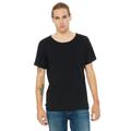 Bella + Canvas B3014 Men's Jersey Raw Neck T-Shirt in Black size 2XL | Cotton 3014