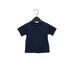 Bella + Canvas 3001B Infant Jersey Short Sleeve T-Shirt in Navy Blue size 6-12MOS | Cotton B3001B