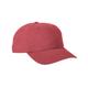 Big Accessories BA610 Heavy Washed Canvas Cap in Red | Cotton