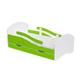 Single Bed Oscar for Kids Children Toddler Juniors with Drawers and Foam Latex Mattress Included (180x80, White - Lime)