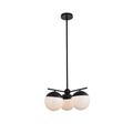 Elegant Lighting Eclipse 21 Inch 3 Light Multi Light Pendant - LD6128BK