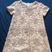 Zara Dresses | Beautiful Embroidery On Lace Dress. | Color: Tan | Size: 7g