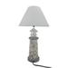 Longshore Tides Chenut 21.75" Table Lamp Metal/Fabric in White | 21.75 H x 11.75 W x 11.75 D in | Wayfair 24C4F85D3E5D4B93931BEC45803B12EC