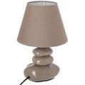 Atmosphera - Lampe à poser en Céramique h 31 cm Taupe