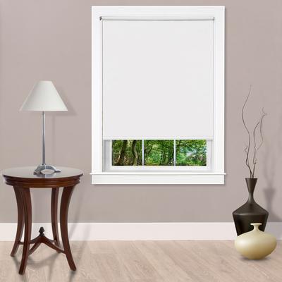 Wide Width Cords Free Tear Down Room Darkening Window Shade by Achim Home Décor in White (Size 73