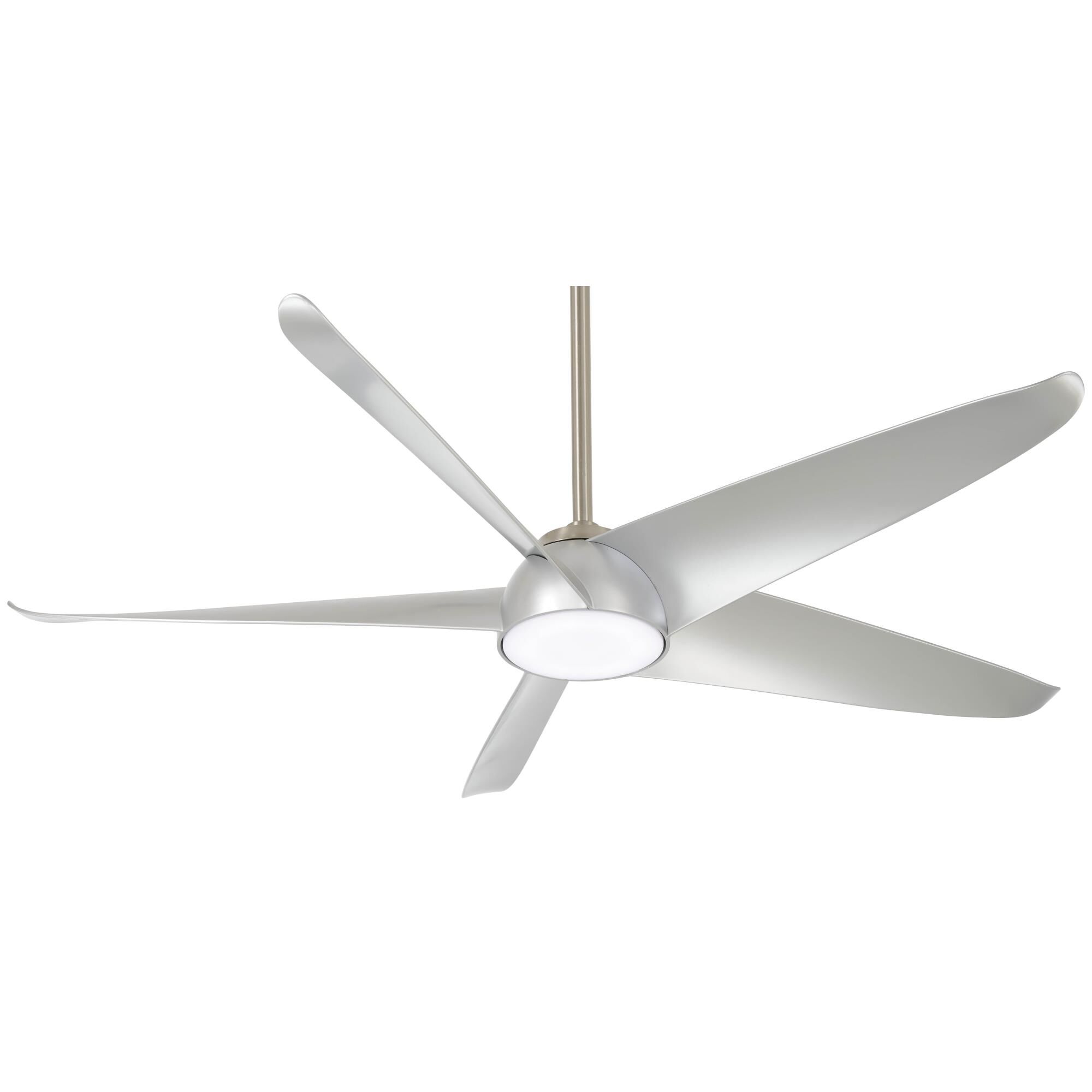 Minka Aire Ellipse 60 Inch Ceiling Fan with Light Kit - F771L-BN/SL