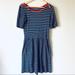 Anthropologie Dresses | Anthropologie Pure + Good Navy White Striped Dress | Color: Blue/White | Size: S