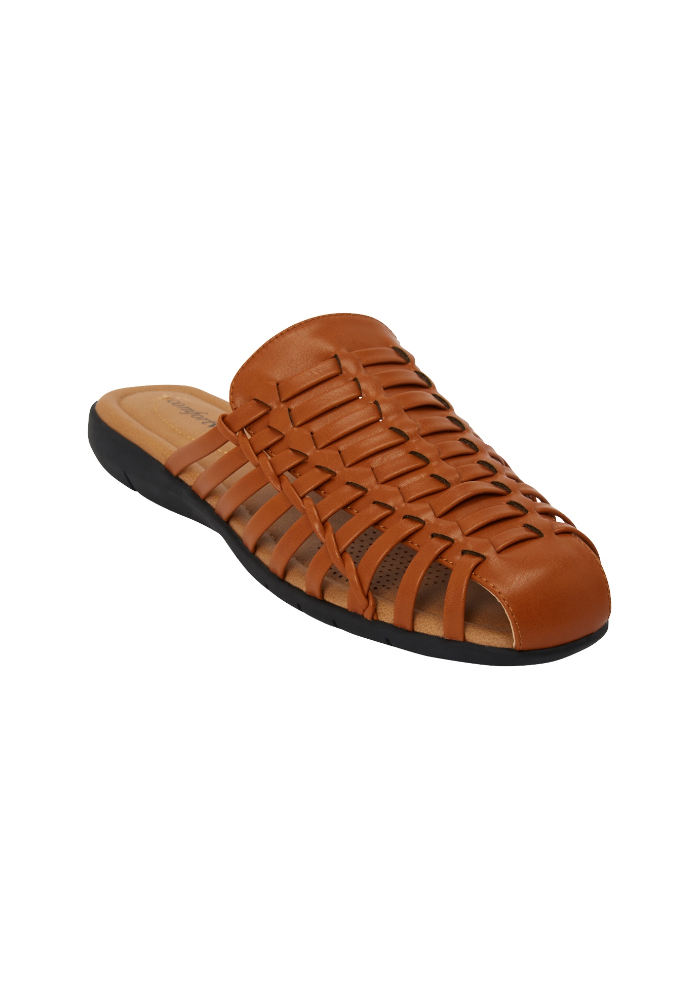 Wide Width Women's The Wendy Slip On Mule by Comfortview in Natural (Size 9 1/2 W)