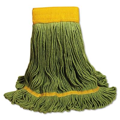 Unisan BWK1200XL EcoMop Looped-End Mop Head, Recycled Fibers, Extra Large Size, Green