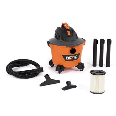 9 Gal. 4.25-Peak HP NXT Wet/Dry Shop Vacuum with Filter, Hose and Accessories, Oranges/Peaches